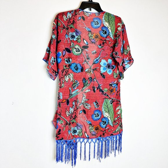 Lularoe Floral Kimono - Picture 2 of 3